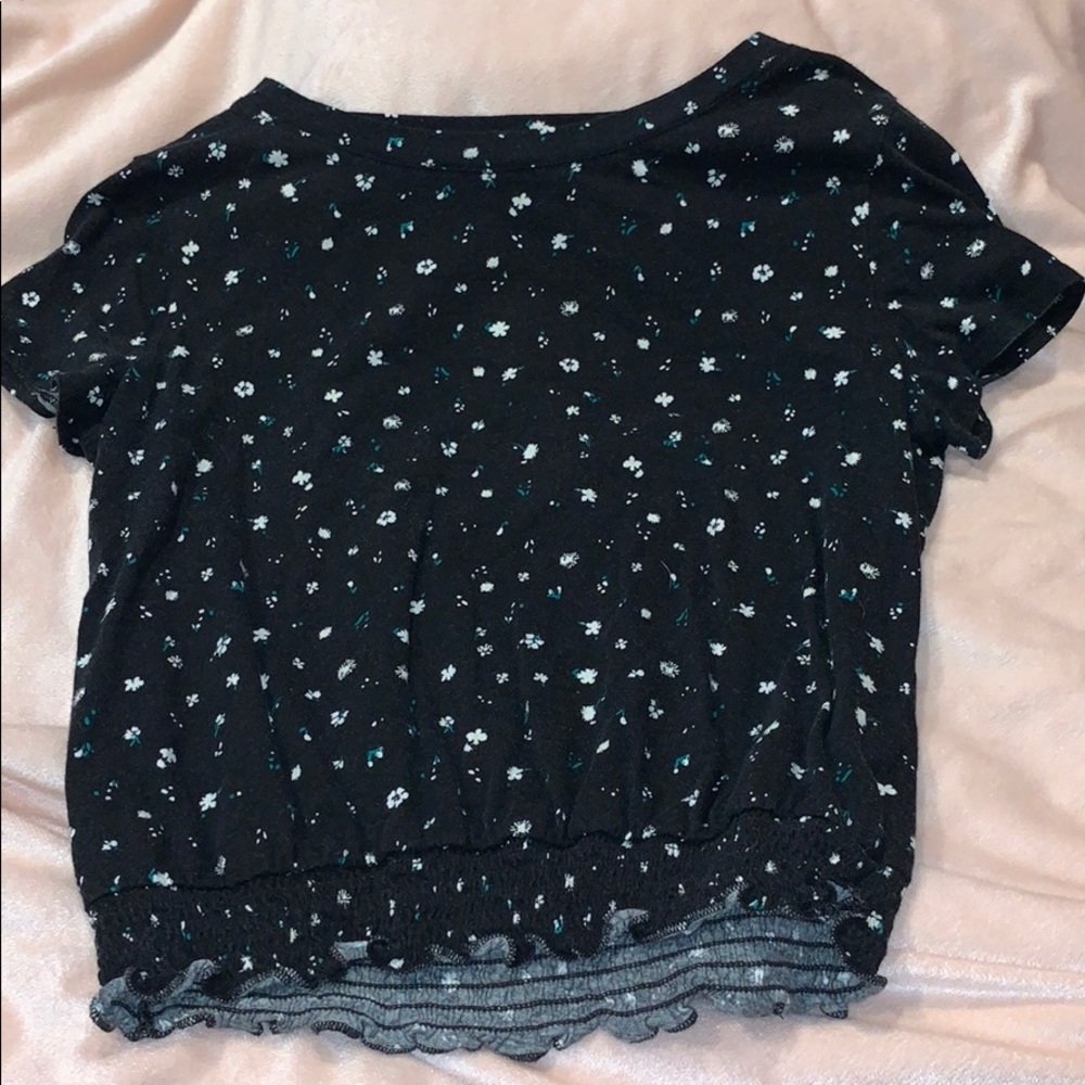 Black Floral Shirt From SO